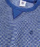 Pyjama petit garçon en bouclette éponge grattée extra chaude bleu MAJOR/gris SUBWAY