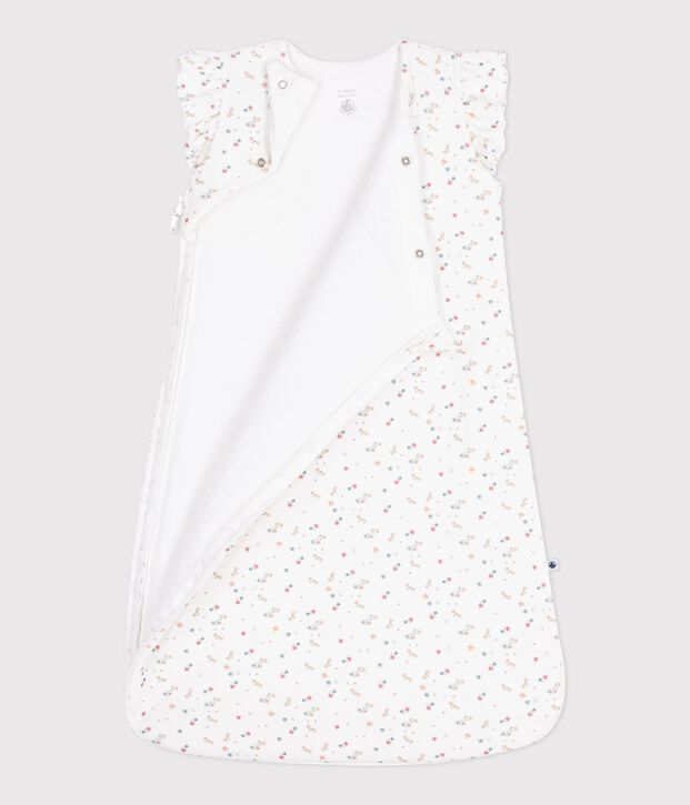 Gigoteuse b&eacute;b&eacute; en velours imprim&eacute; fleuri TOG 3 blanc/multicouleur