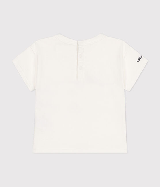 Tee-shirt Monsieur Madame en coton bébé blanc MARSHMALLOW