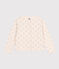 Cardigan en tubique imprimé enfant fille beige AVALANCHE/ ARGENT