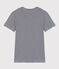 Tee-shirt L'ICONIQUE col rond en coton Femme bleu SMOKING/blanc MARSHMALLOW