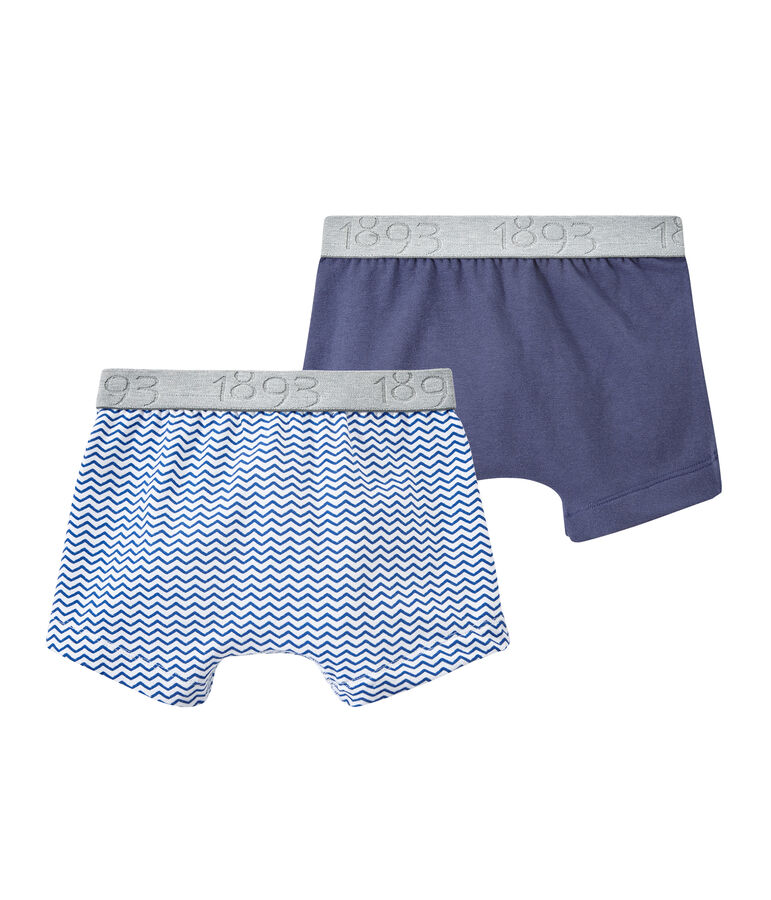 Lot de 2 boxers gar&ccedil;on blanc