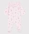 Pyjama b&eacute;b&eacute; en coton &agrave; col fleuri rose/multicouleur