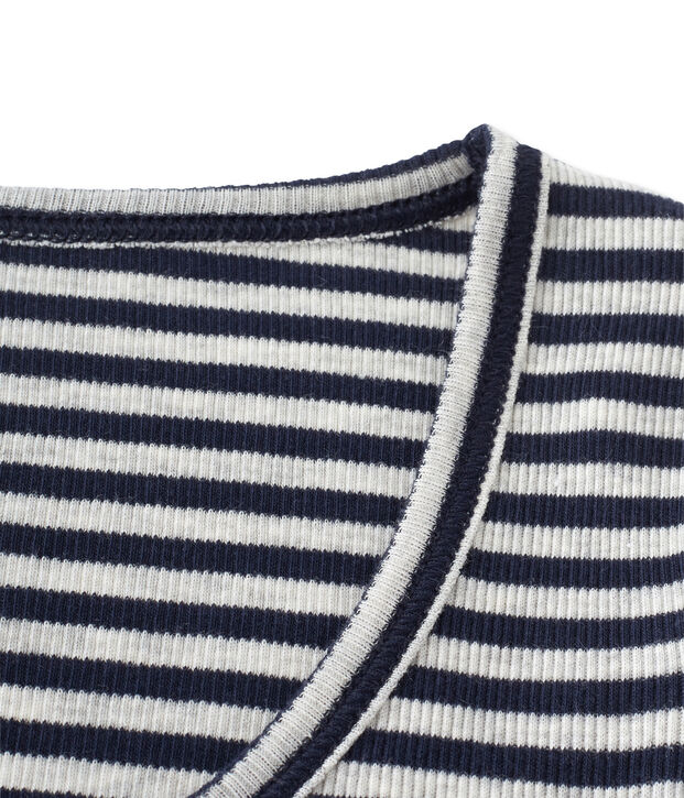 Body femme rayures Colette bleu/gris