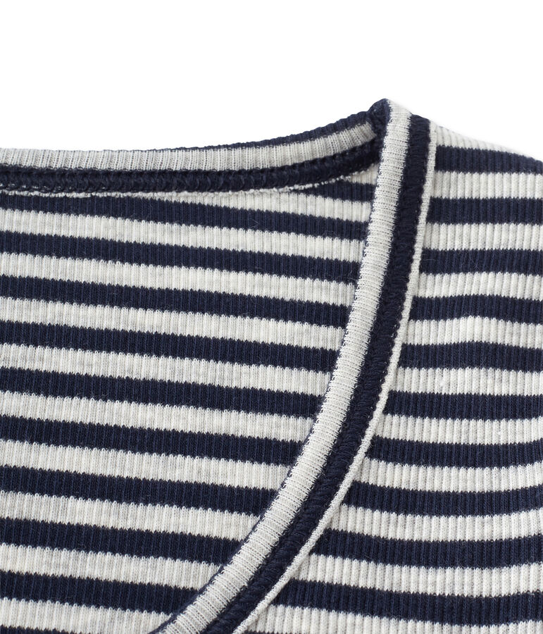 Body femme rayures Colette bleu/gris