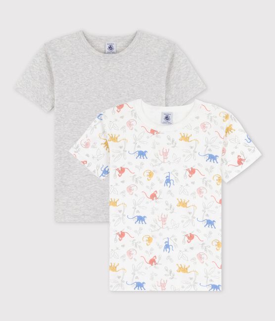 Lot de 2 t-shirts manches courtes petit garçon en coton biologique variante 1