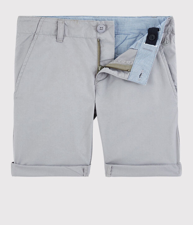 Bermuda en serge enfant gar&ccedil;on gris