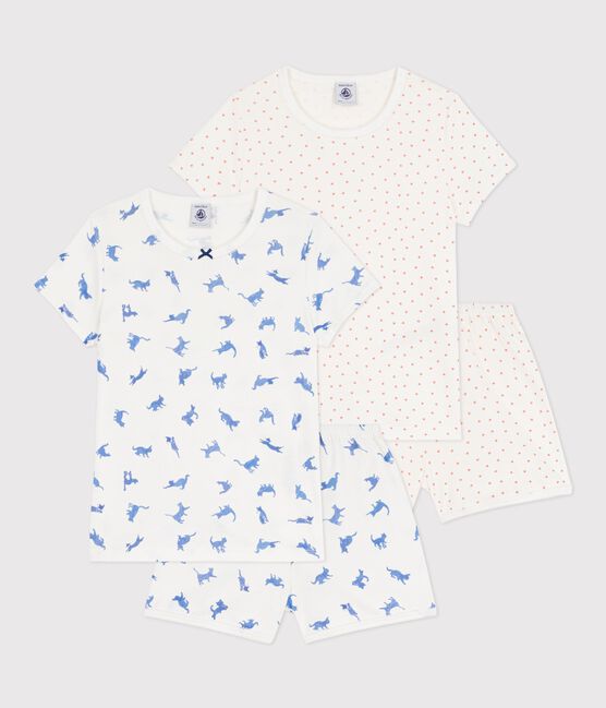 Lot de pyjamas shorts enfant en coton imprimés variante 1