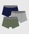 Lot de boxers enfant en coton uni variante 1