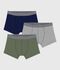 Lot de boxers enfant en coton uni multicouleur