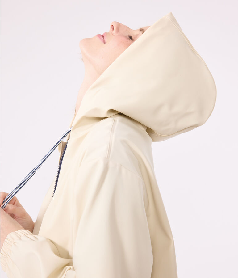 Cir&eacute; &agrave; capuche femme &eacute;cru