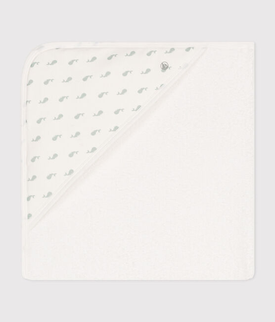 Carré de bain bébé blanc MARSHMALLOW/ HERBIER