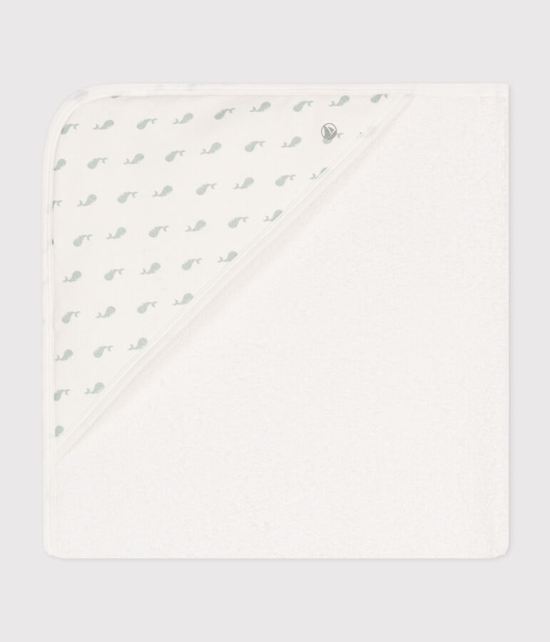 Carr&eacute; de bain b&eacute;b&eacute; blanc MARSHMALLOW/ HERBIER