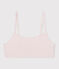 Brassière femme en coton et élasthanne unie rose FLEUR