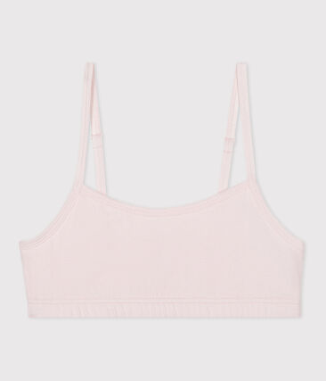 Brassière femme en coton et élasthanne unie