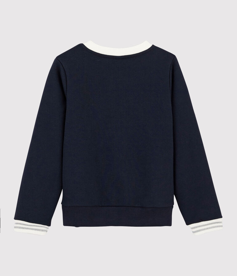 Sweatshirt enfant fille bleu