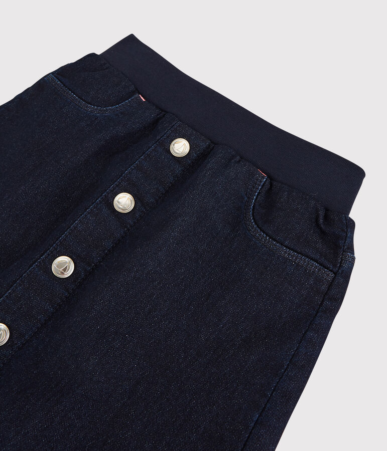 Jupe en denim enfant fille bleu DENIM BLEU FONCE