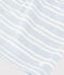 Robe rayée manches courtes en coton enfant fille GOMME/ MARSHMALLOW