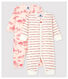 Lot de 2 dors-bien sans pieds bébé fille en coton