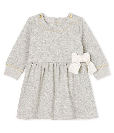 Robe Manches Longues Bebe Fille En Maille Velours Petit Bateau