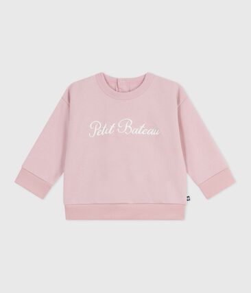 Sweatshirt bébé en coton brodé Petit Bateau