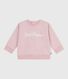 Sweatshirt bébé en coton brodé Petit Bateau