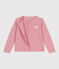 Cardigan enfant en molleton uni rose CHARME