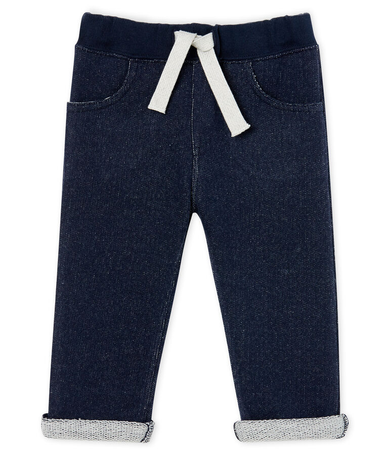 Pantalon b&eacute;b&eacute; gar&ccedil;on en molleton bleu