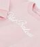 Sweatshirt bébé en coton brodé Petit Bateau rose JOLI