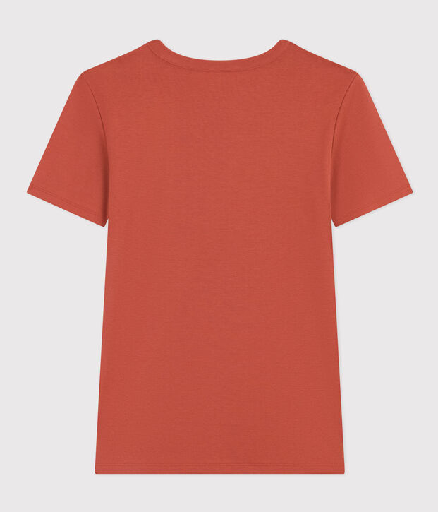 Tee-shirt L'ICONIQUE col rond en coton Femme marron
