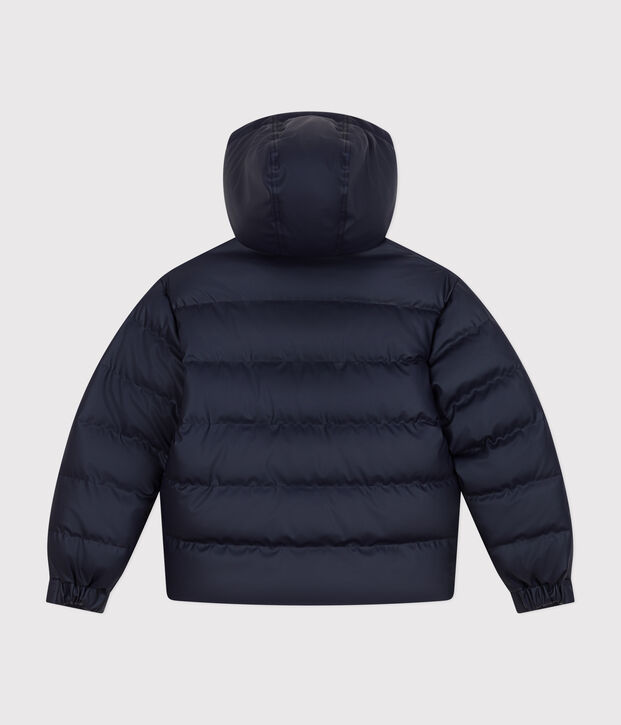 Doudoune en PU Femme bleu marine