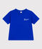 Teeshirt enfant en coton manches courtes imprimé bleu PERSE