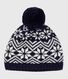 Bonnet bébé jacquard en laine