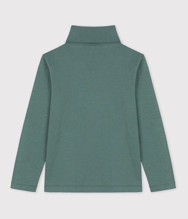 Sous-pull en coton enfant fille / gar&ccedil;on vert
