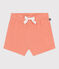 Short bébé en coton éponge orange ABRICOT
