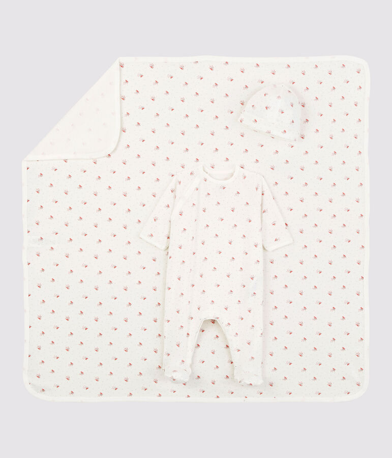 Coffret cadeau naissance petit oiseau b&eacute;b&eacute; en coton biologique variante 1