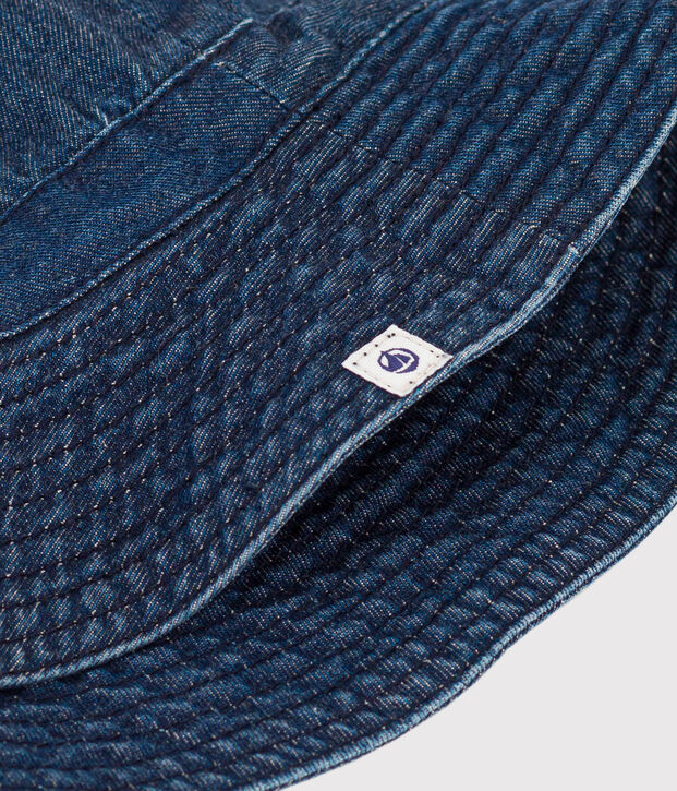 Bob en denim b&eacute;b&eacute; en coton biologique bleu