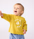 Tee-shirt bébé en coton à manches longues, motif chat