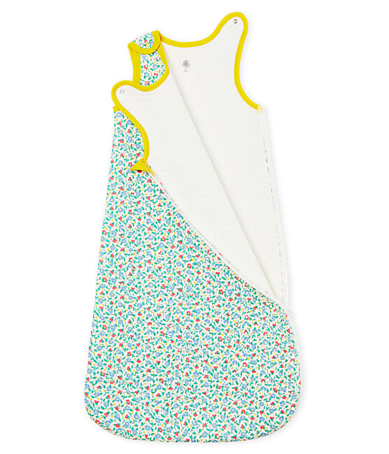Gigoteuse compacte bébé fille en tubique blanc MARSHMALLOW/blanc MULTICO