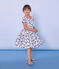 Robe enfant fille blanc MARSHMALLOW/blanc MULTICO