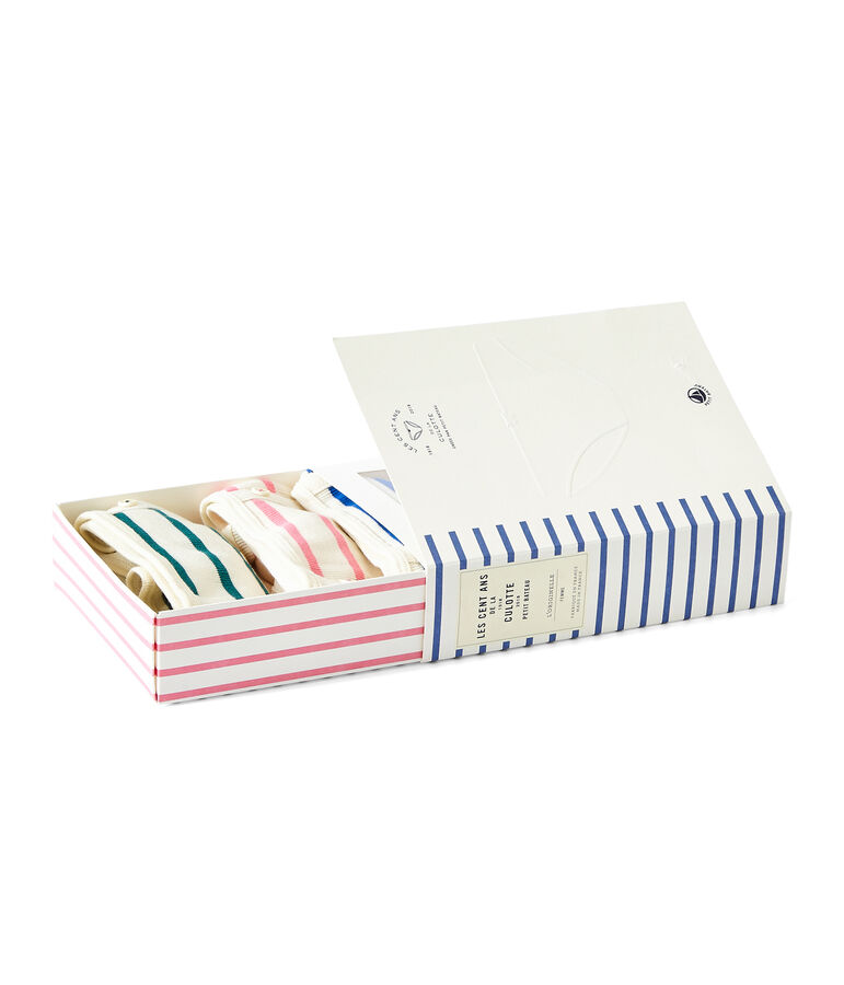 Lot de 3 culottes femme blanc .