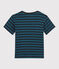 Tee-shirt rayé enfant garçon bleu SMOKING/bleu SHADOW