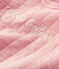 Robe matelassée bio bébé. rose CHARME