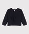 Cardigan en coton enfant fille bleu SMOKING