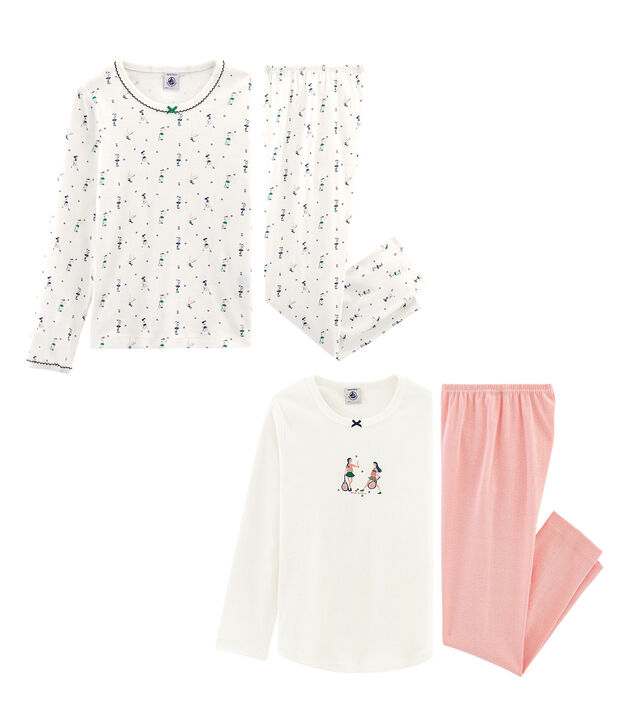 Lot de 2 pyjamas petite fille multicouleur