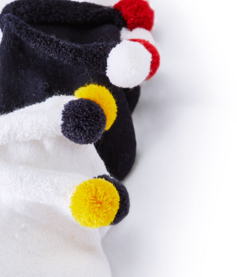 Lot de 2 paires de chaussettes enfant fille multicouleur