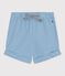 Short b&eacute;b&eacute; en coton uni bleu FLO