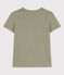 Tee-shirt LE DROIT col rond en coton Femme vert MARECAGE