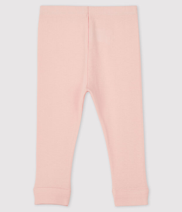 Legging en coton b&eacute;b&eacute; rose