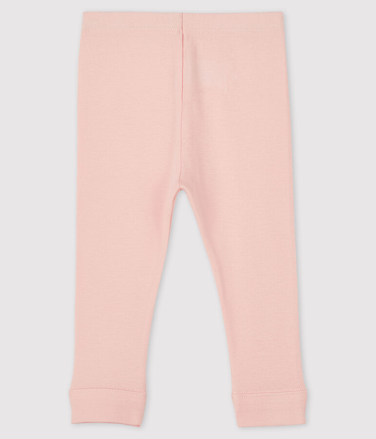 Legging en coton b&eacute;b&eacute; rose